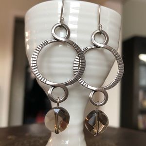 Silpada Smoky Quartz Sterling Silver Earrings